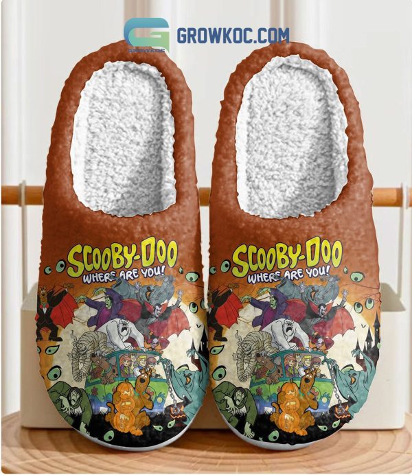 Scooby Doo Where Are You Happy Halloween House Slippers