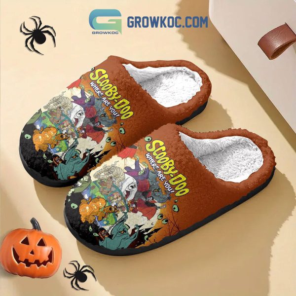 Scooby Doo Where Are You Happy Halloween House Slippers