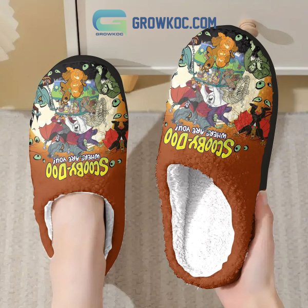 Scooby Doo Where Are You Happy Halloween House Slippers