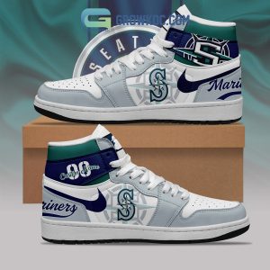 Seattle Mariners MLB Personalized Air Jordan 1 Shoes