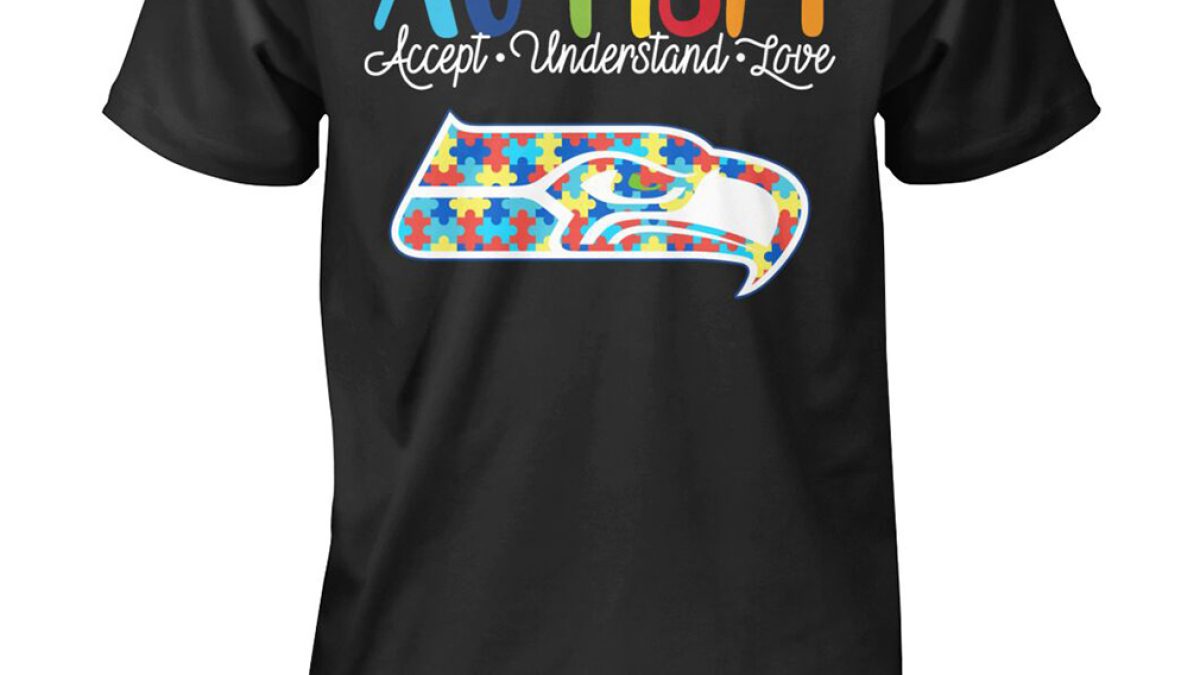 Seattle Seahawks NFL Autism Awareness Accept Understand Love Shirt - Growkoc