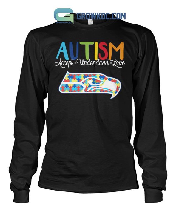 Seattle Seahawks NFL Autism Awareness Accept Understand Love Shirt