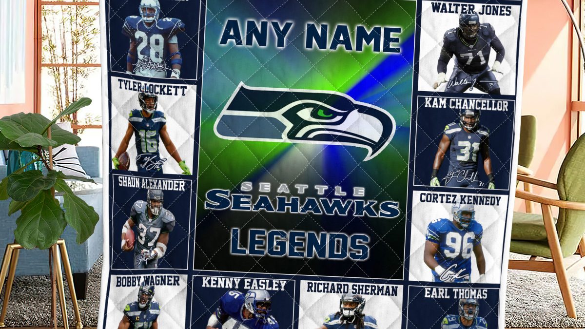 Seattle Seahawks NFL Custom Name And Number All Over Print 3D T-Shirt