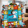 You Are My Sunshine Snoopy Peanuts Love Flower Fleece Blanket Quilt