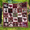 South Alabama Jaguars football NCAA Collection Design Fleece Blanket Quilt