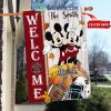 Stanford Cardinal NCAA Disney Mickey Minnie Welcome Fall Pumpkin Personalized House Garden Flag