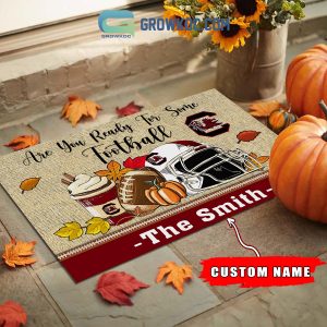 South Carolina Gamecocks NCAA Fall Pumpkin Are You Ready For Some Football Personalized Doormat