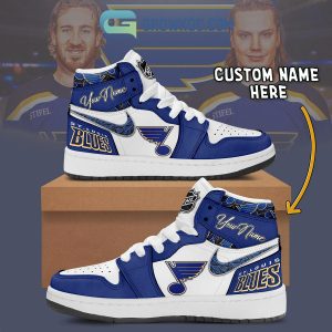 St. Louis Blues NHL Personalized Air Jordan 1 Shoes