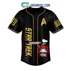Star Trek Snoopy Peanuts Personalized Baseball Jersey
