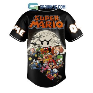 Super Mario Happy Halloween Personalized Baseball Jersey