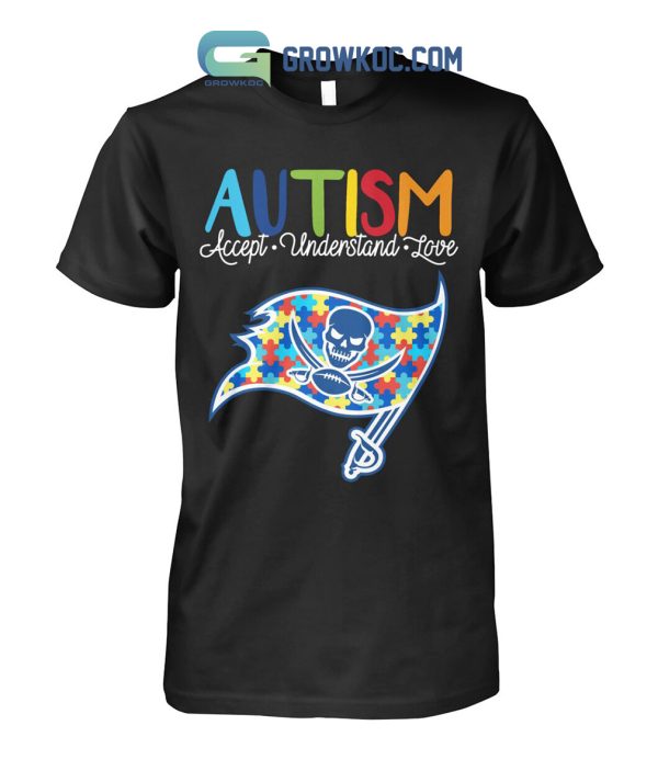Tampa Bay Buccaneers NFL Autism Awareness Accept Understand Love Shirt