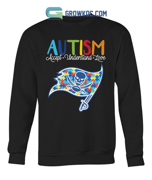 Tampa Bay Buccaneers NFL Autism Awareness Accept Understand Love Shirt