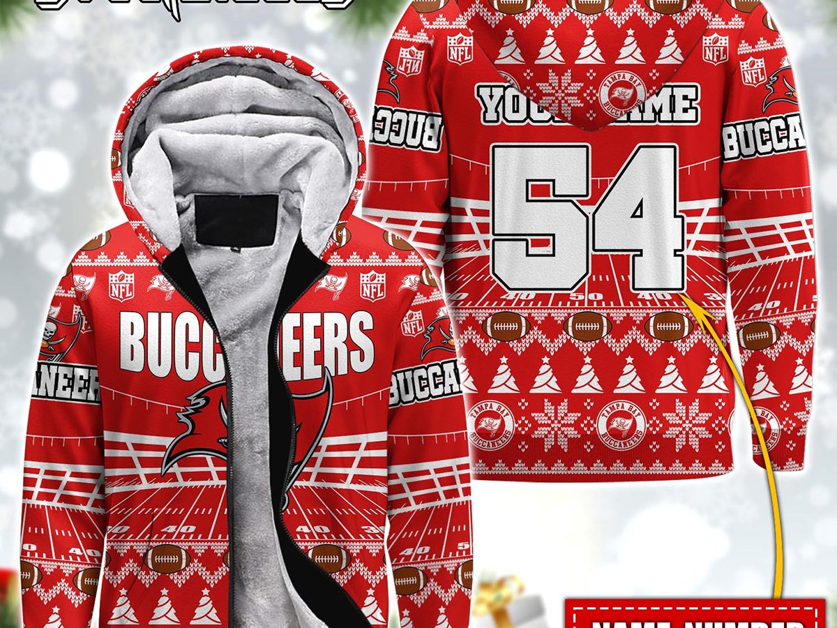 Tampa Bay Buccaneers NFL Christmas Personalized Hoodie Zipper