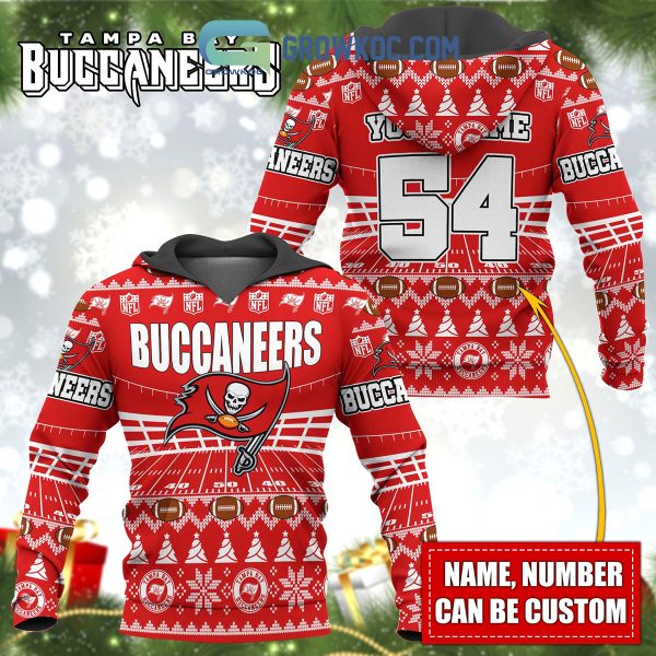 Tampa Bay Buccaneers NFL Christmas Personalized Hoodie Zipper Fleece Jacket