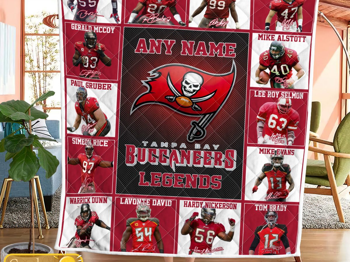 Nfl Throw Tampa Bay Buccaneers Team Colors Fleece Blanket in 2023