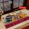 Seattle Seahawks NFL Welcome Fall Pumpkin Personalized Doormat