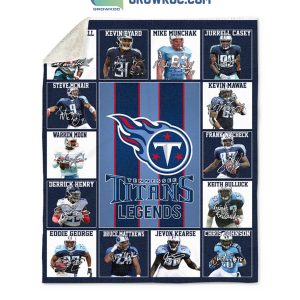 Tennessee Titans NFL Legends In History Fleece Blanket Quilt