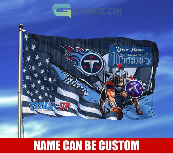 Tennessee Titans NFL Mascot Slogan American House Garden Flag