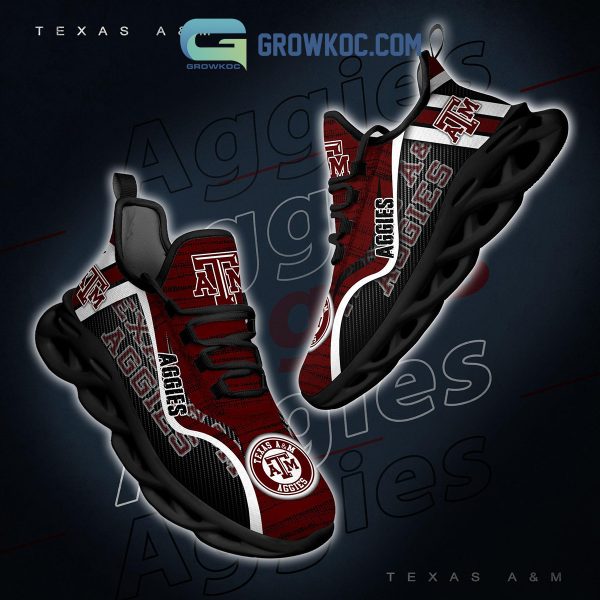 Texas A&M Aggies NCAA Clunky Sneakers Max Soul Shoes