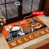 UCF Knights NCAA Football Welcome Halloween Personalized Doormat