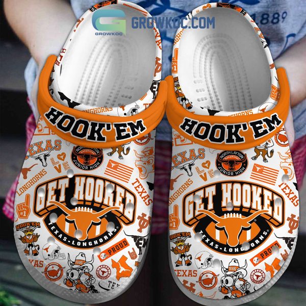 Texas Longhorns NCAA Get Hooked North Layton Junior High Clogs Crocs