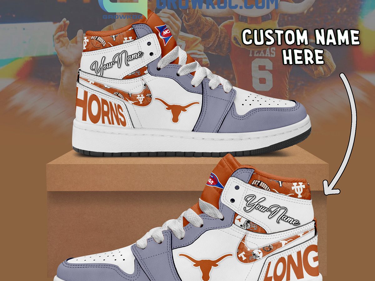 Personalized Shoes Texas Longhorns Air Jordan 13 Custom Name