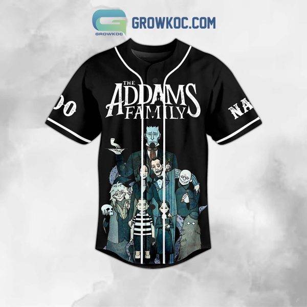 The Addams Family Tombstones Factory Personalized Baseball Jersey