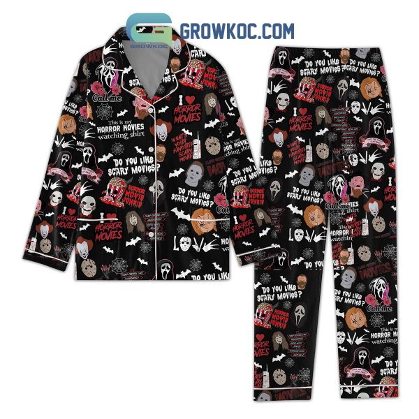 This Is My Horror Movies Watching Shirt I Love Horror Movies Pajamas Set