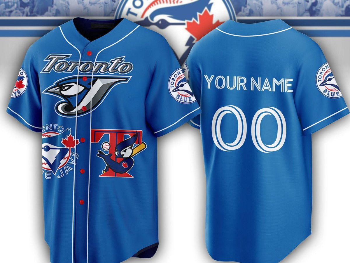Toronto Blue Jays MLB Custom Baseball Jersey - Growkoc
