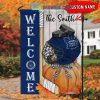 Vancouver Canucks NHL Welcome Fall Pumpkin Personalized House Garden Flag