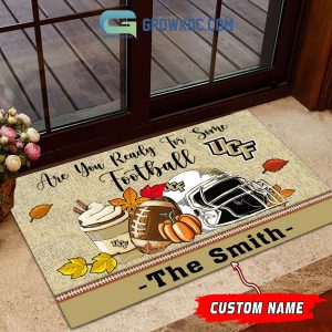UCF Knights NCAA Fall Pumpkin Are You Ready For Some Football Personalized Doormat