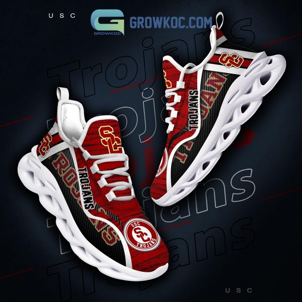 USC Trojans NCAA Clunky Sneakers Max Soul Shoes