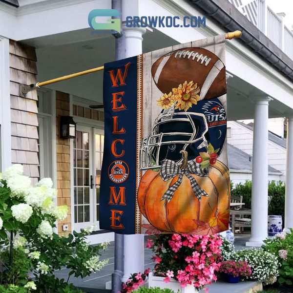 USTA Roadrunners NCAA Welcome Fall Pumpkin House Garden Flag