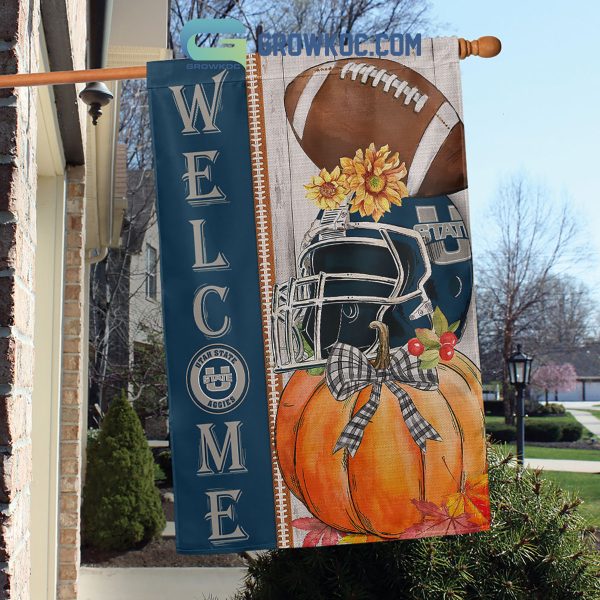 Utah State Aggies NCAA Welcome Fall Pumpkin House Garden Flag