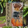 Utah Utes NCAA Welcome Fall Pumpkin House Garden Flag