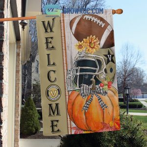 Vanderbilt Commodores NCAA Welcome Fall Pumpkin House Garden Flag