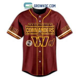Washington Commanders Damn Right I Am Commanders Fan No Matter What Personalized Baseball Jersey