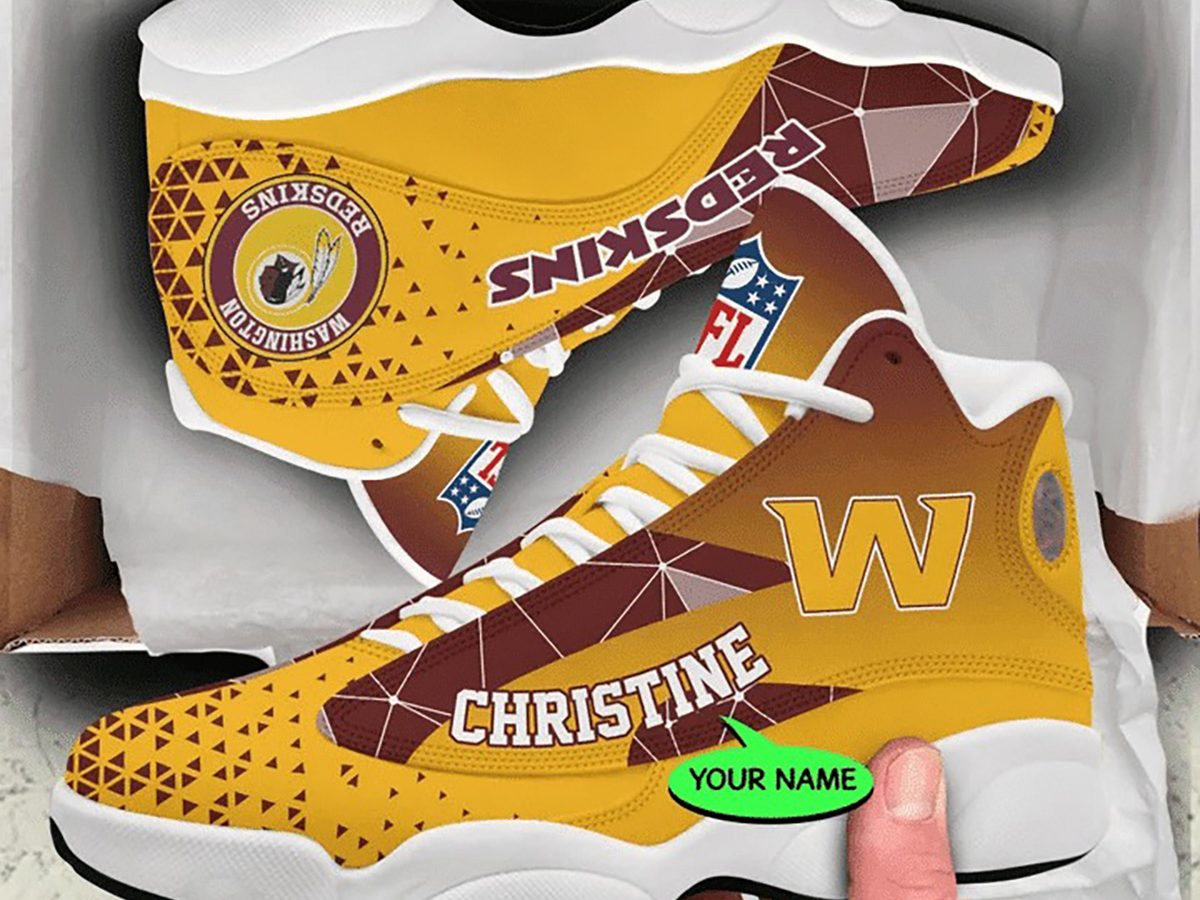 Nfl Washington Redskins Team Air Jordan 13 Shoes For Fans