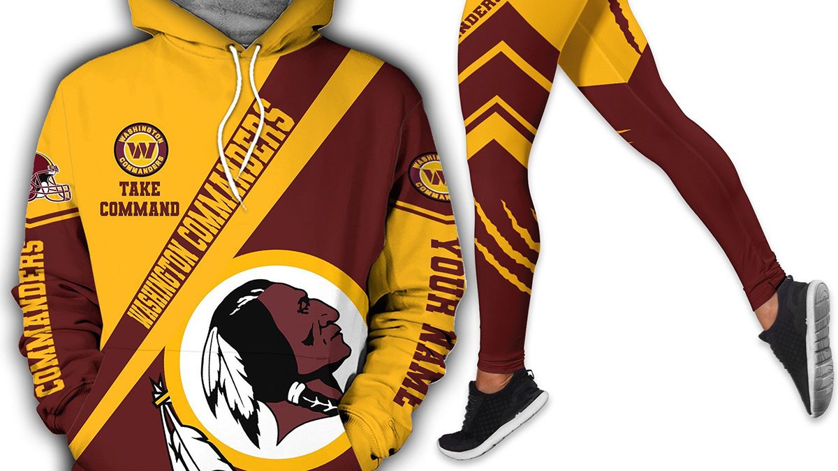 Washington Redskins Hoodie 3D Long Sleeve Pullover new season