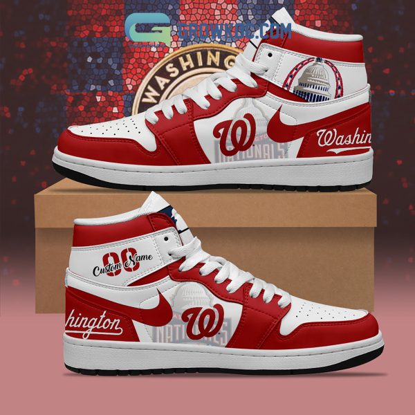 Washington Nationals MLB Personalized Air Jordan 1 Shoes