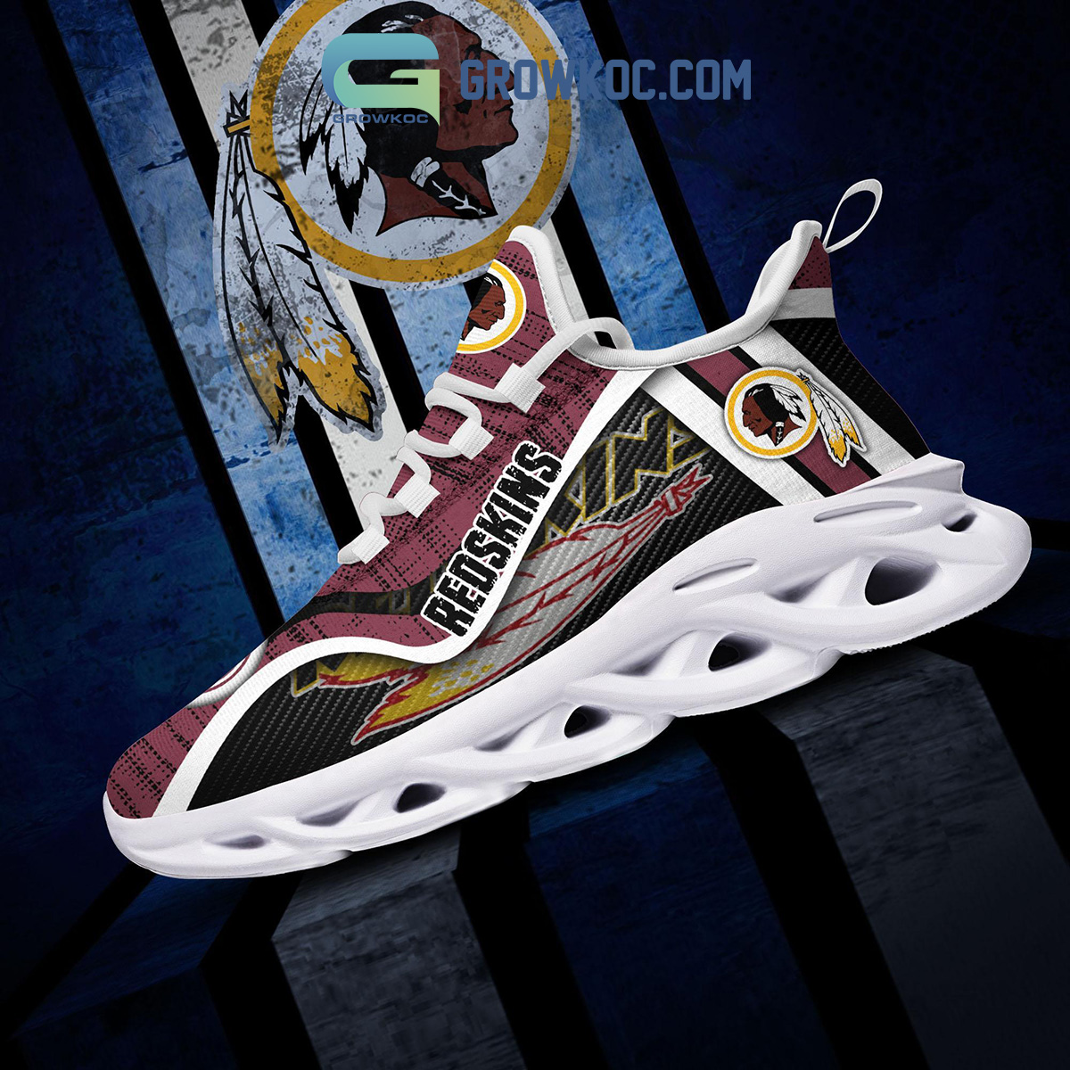 40% OFF Washington Redskins Sneakers Max Soul Shoes On Sale – 4 Fan Shop