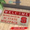 Welcome This House Cheers For The Nebraska Cornhuskers NCAA Personalized Doormat