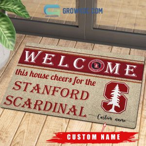 Stanford Cardinal NCAA Welcome We All Cheer Fear The Tree House Garden Flag