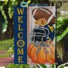 Wake Forest Demon Deacons NCAA Welcome Fall Pumpkin House Garden Flag