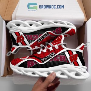 Wisconsin Badgers NCAA Clunky Sneakers Max Soul Shoes