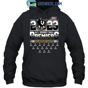 2023 AFL Grand Final Premiers Collingwood Magpies T Shirt