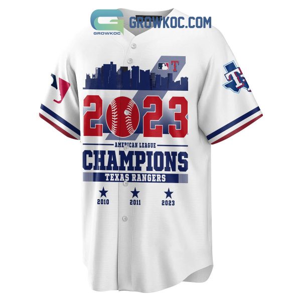 2023 American League Champions Texas Rangers Baseball Jersey