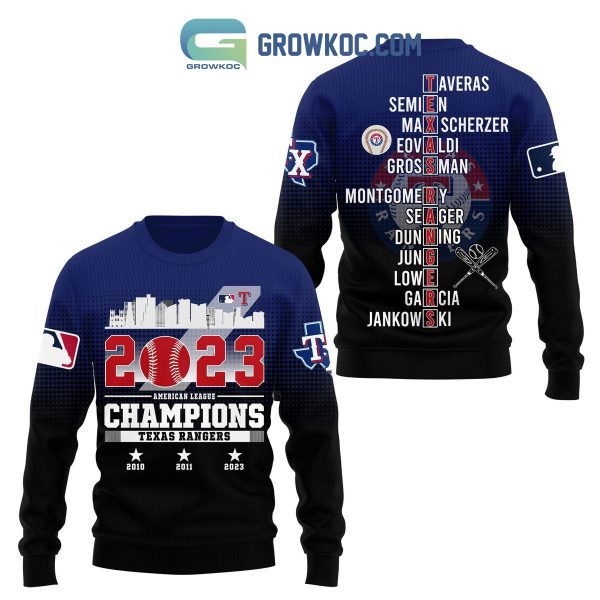 2023 American League Champions Texas Rangers Hoodie T Shirt