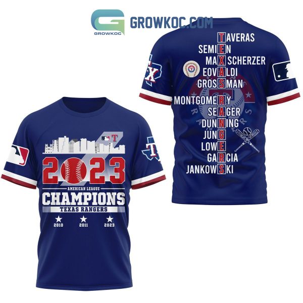 2023 American League Champions Texas Rangers Hoodie T Shirt