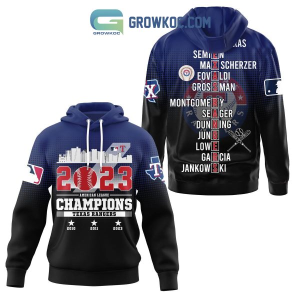 2023 American League Champions Texas Rangers Hoodie T Shirt